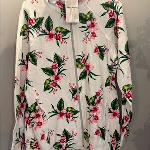 Tommy Bahama Belleza Garden Aruba Floral Women’s Full Zip